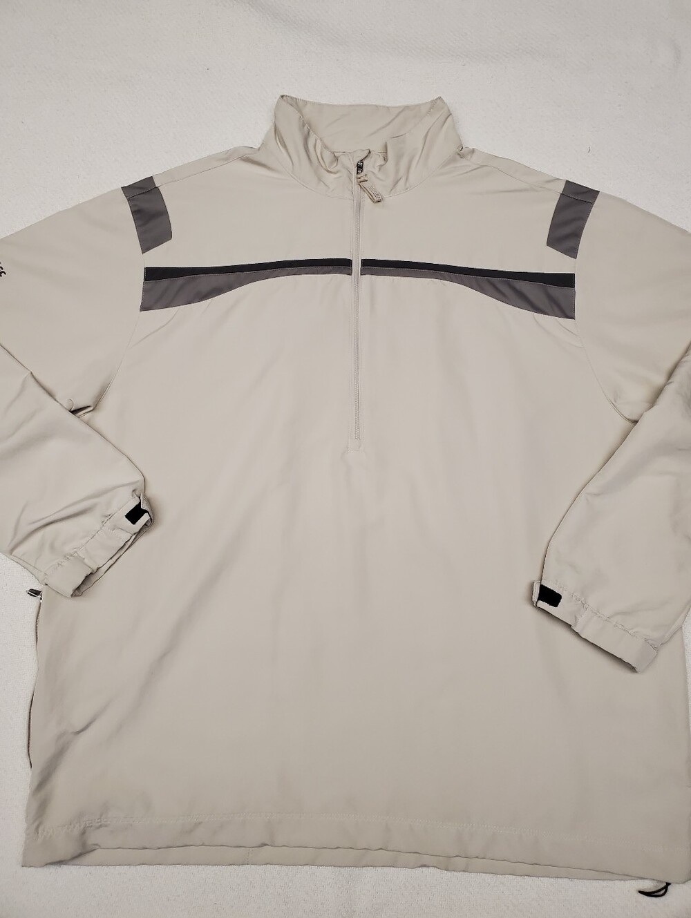 Nike Golf Mens Half Zip Pullover XL Khaki Tan Larchmont GC Missoula Montana